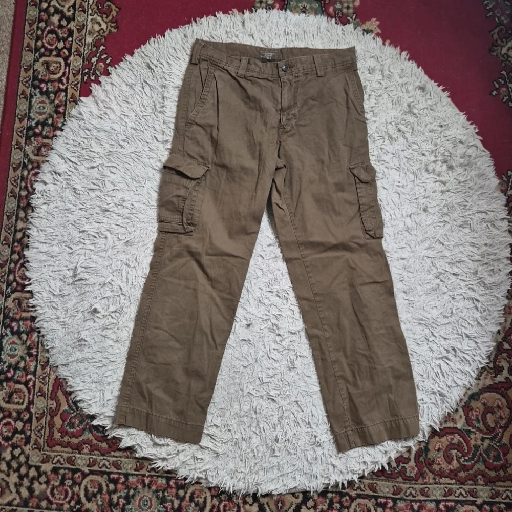 Mens Banana Republic Pants Carpenter Cargo Brown Size 34 X 32 Fall Winter Spring